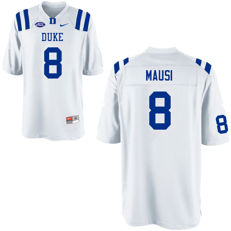 Duke Blue Devils #8 Dorian Mausi College Football Jerseys Sale-White